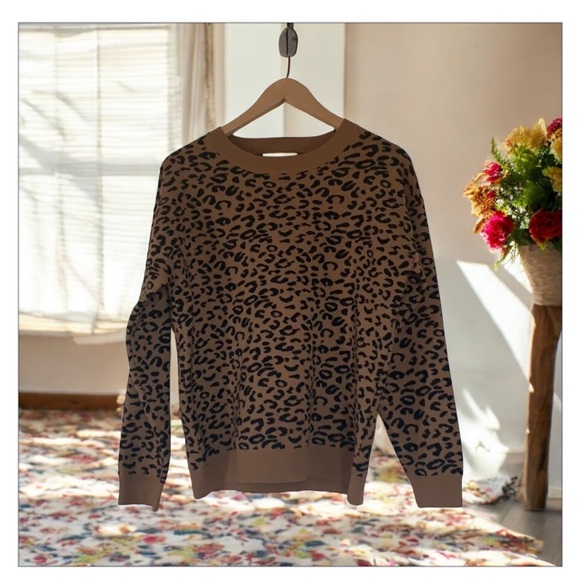 Philosophy Sweaters - Philosophy Animal Print Sweater​​​​​​-EUC-Sz S-Oversized 🍂​
